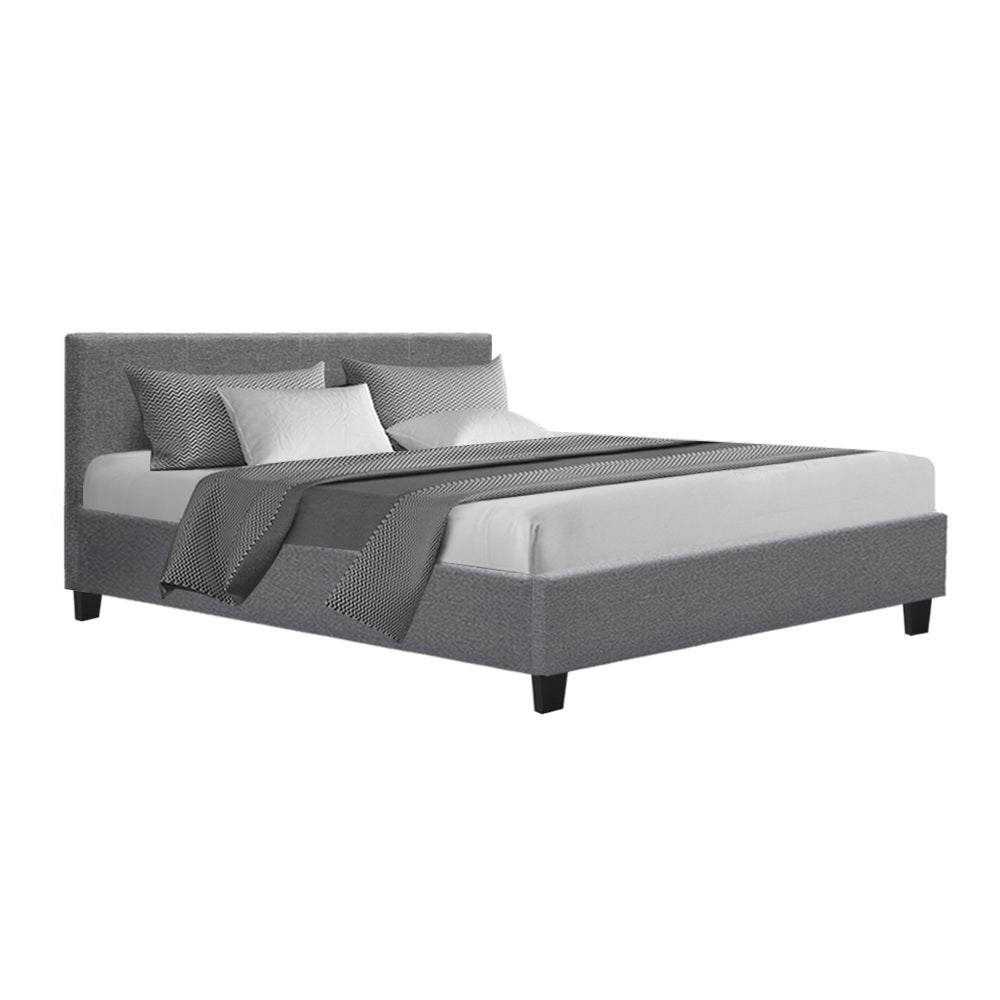 Artiss Bed Frame Queen Size Grey NEO