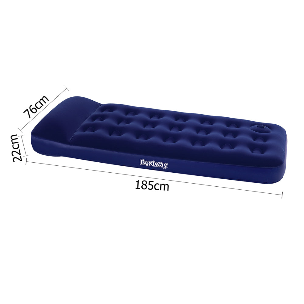 Single Size Inflatable Air Mattress - Navy