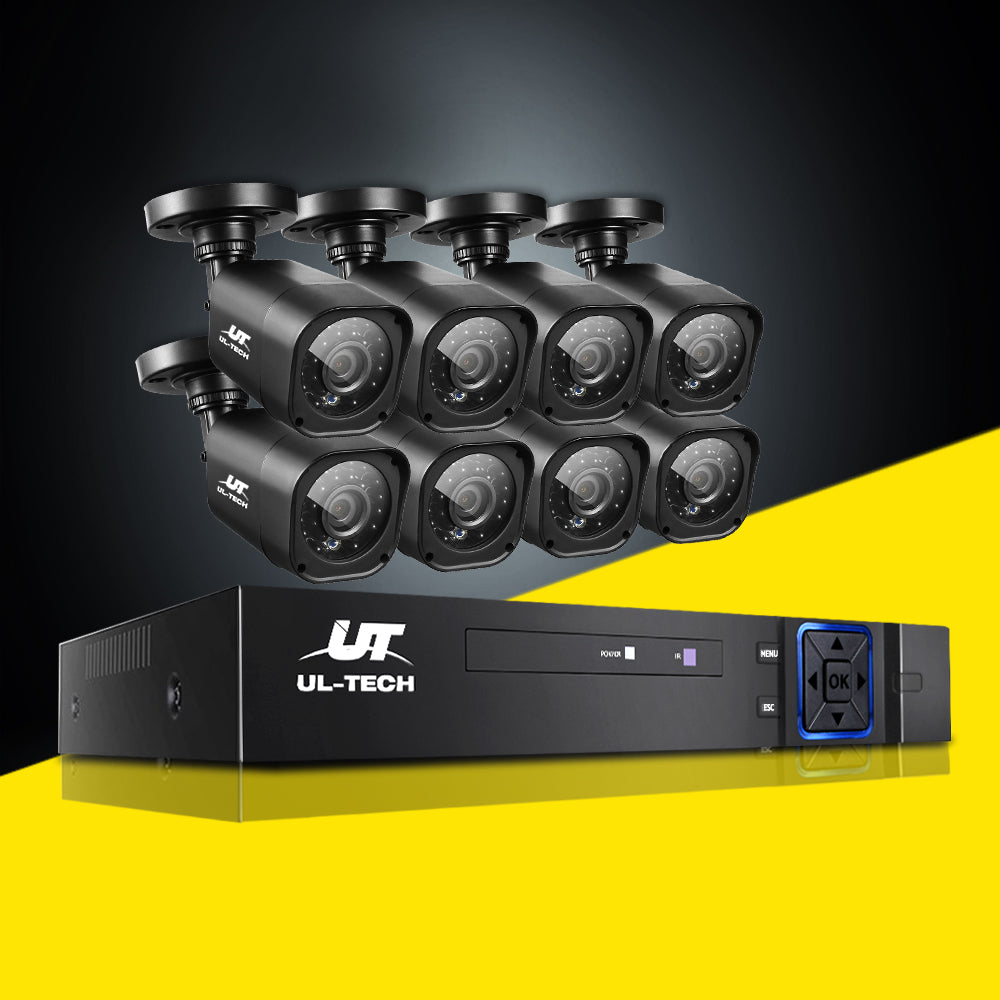 UL-tech CCTV Security System 8CH DVR 8 Cameras 1080p