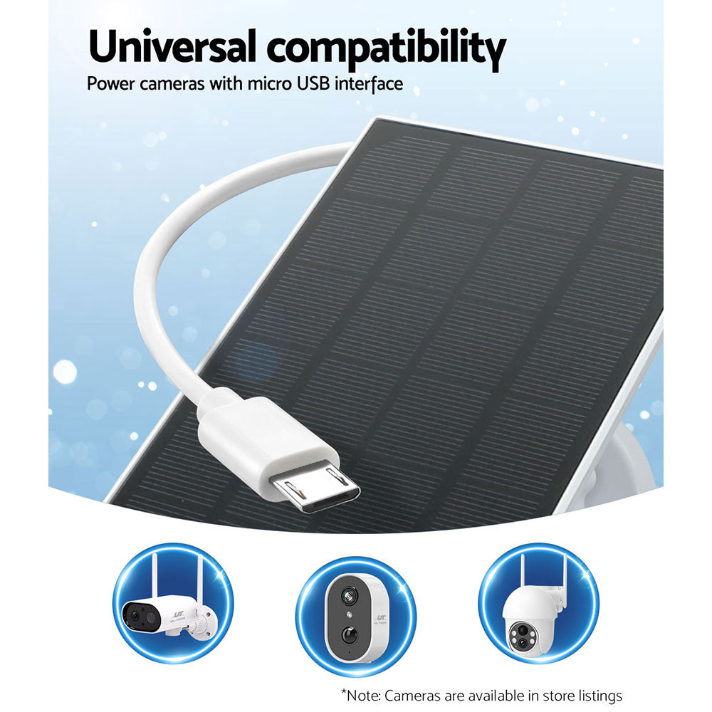UL-tech Solar Panel For Security Camera Wireless 3W