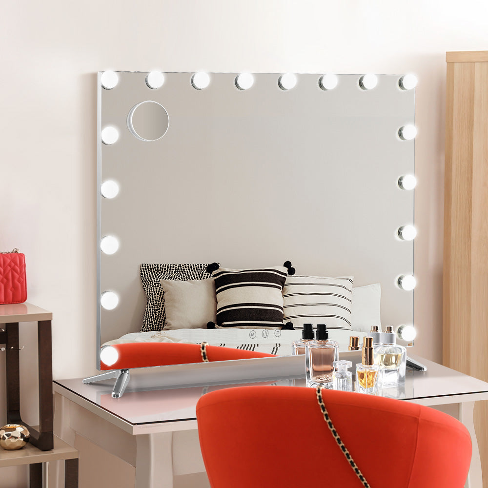 Embellir Bluetooth Makeup Mirror 80X65cm Hollywood with Light Vanity Wall 18 LED