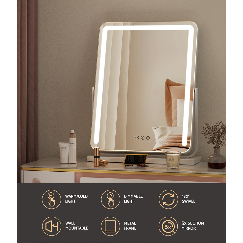 Makeup Mirror with Lights Hollywood Vanity LED Mirrors White