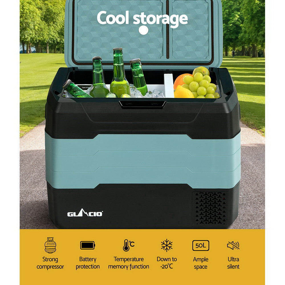 50L Portable Fridge Freezer Fridges Cooler Camping 12V/24V/240V Caravan