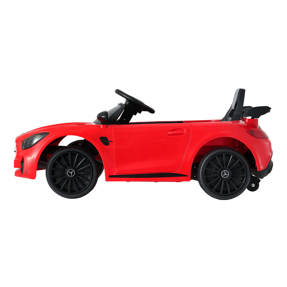 Kids Electric Ride On Car Mercedes-Benz AMG GTR Licensed Toy Cars Remote Red