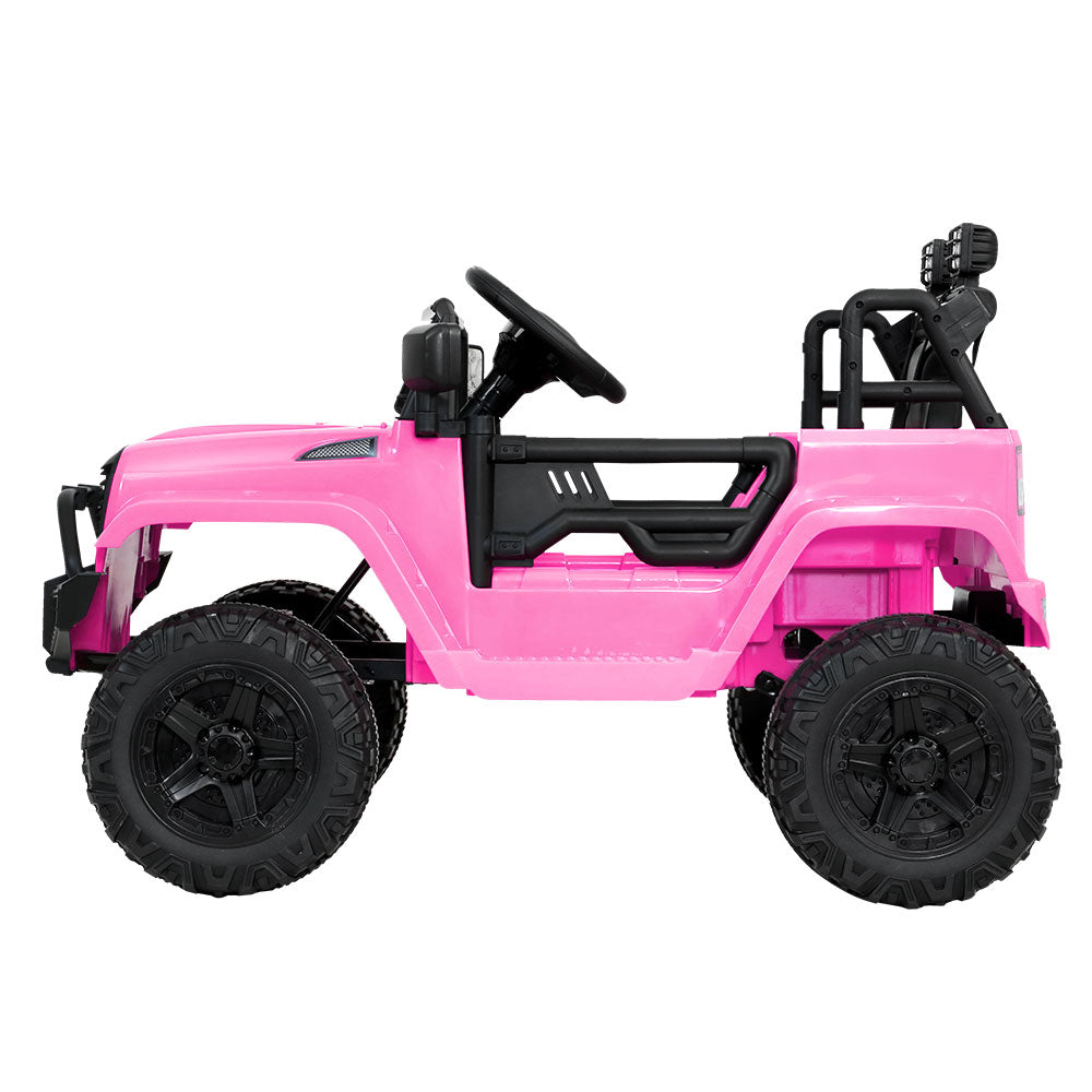 Rigo Kids Electric Ride On Car Jeep Toy Cars Remote 12V Pink