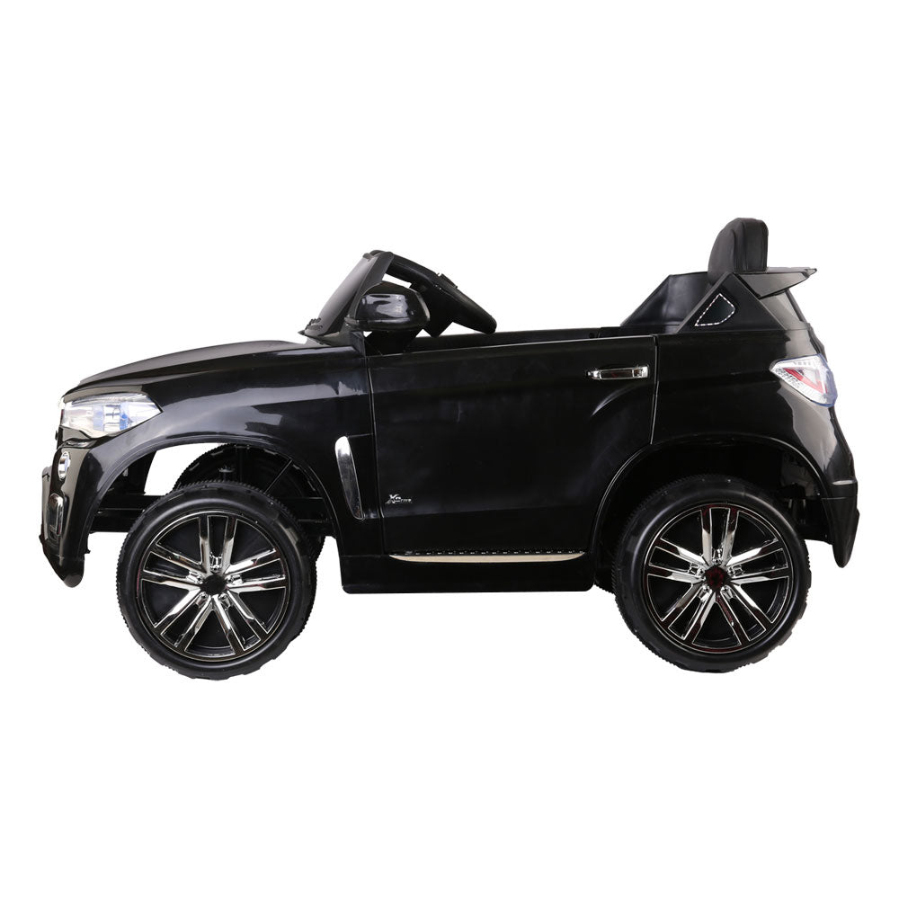 Rigo Kids Electric Ride On Car SUV BMW-Inspired X5 Toy Cars Remote 6V Black