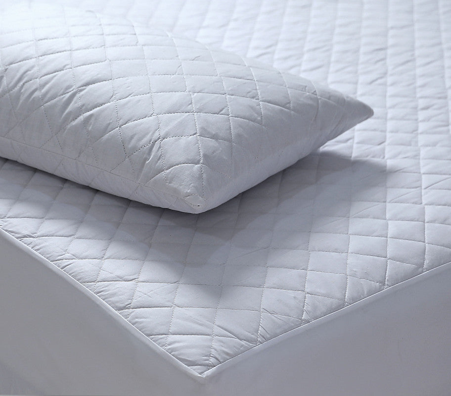 100% Cotton Quilted Fully Fitted 50cm Deep Super King Size Waterproof Mattress Protector