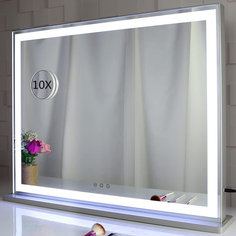 Hollywood LED Makeup Mirror with Smart Touch Control and 3 Colors Dimmable Light