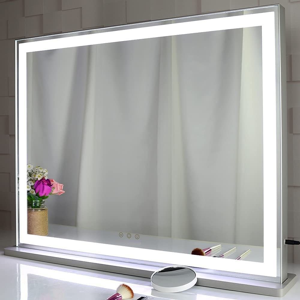Hollywood LED Makeup Mirror with Smart Touch Control and 3 Colors Dimmable Light