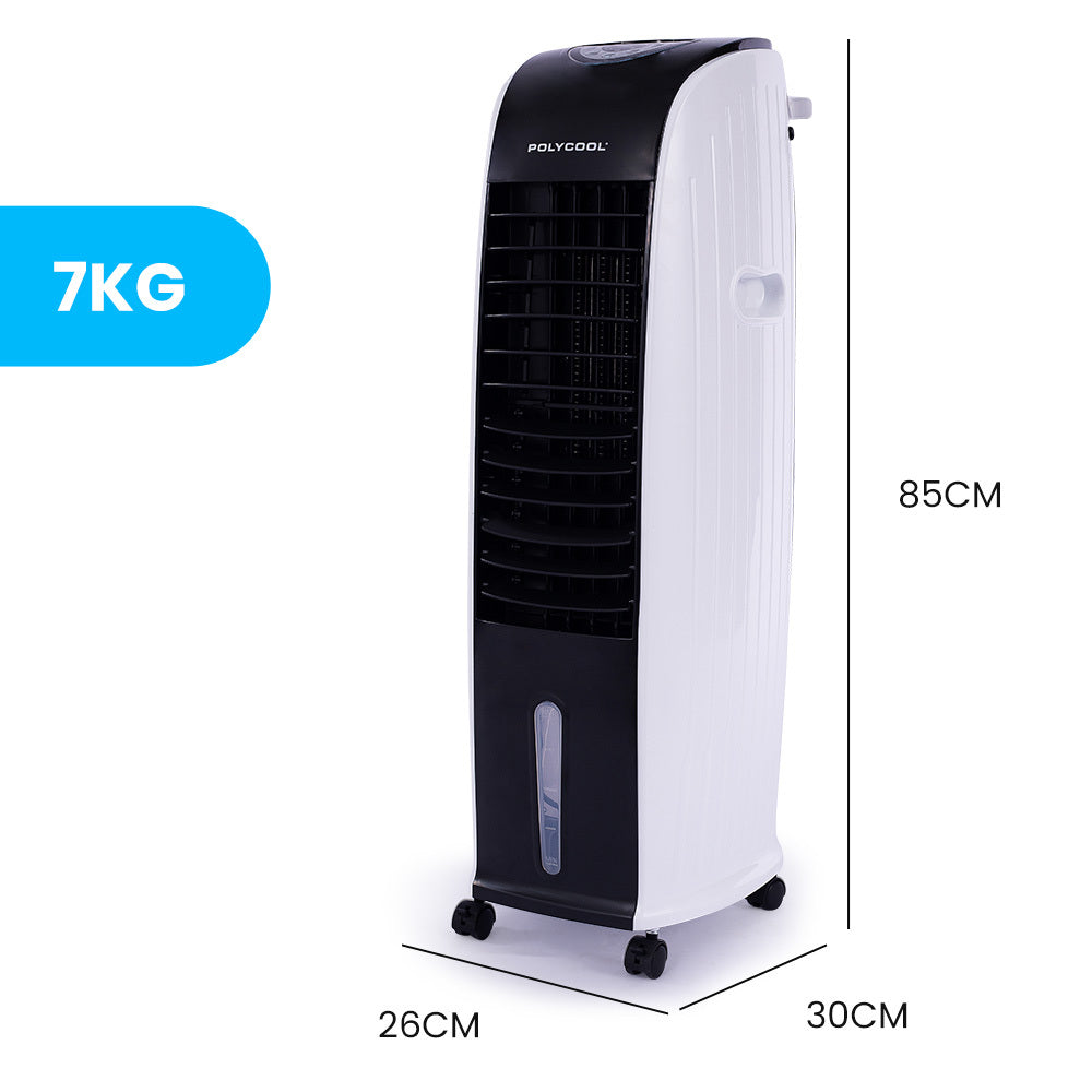 8L Portable Evaporative Air Cooler 24 Hour Timer 4 in 1 Cooling Fan