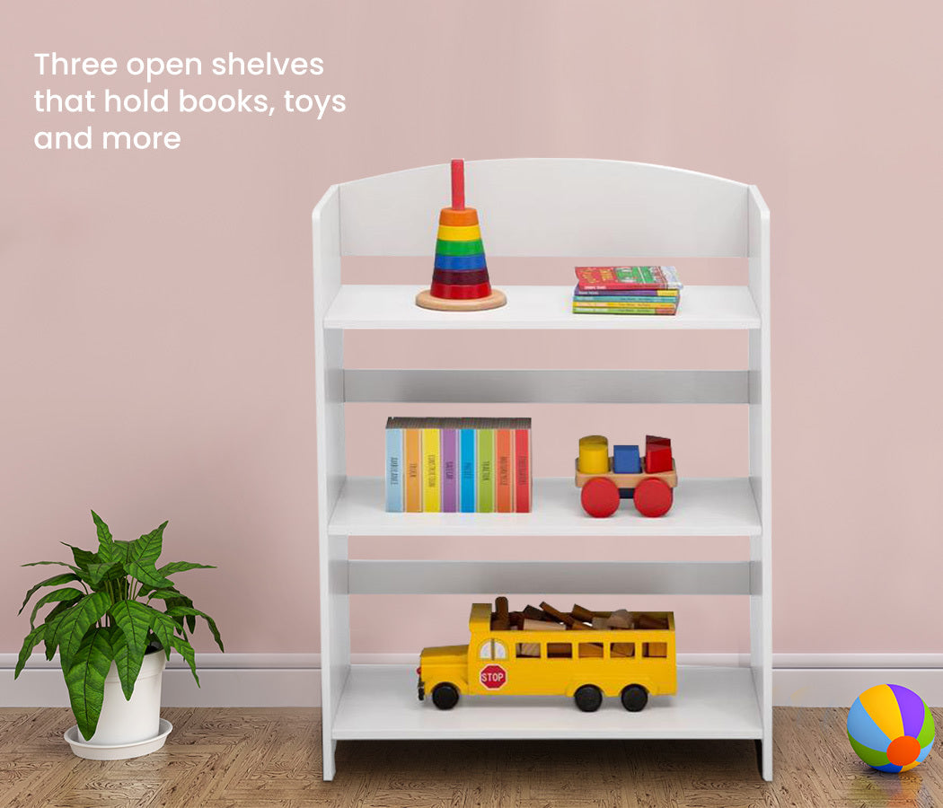 Kids Furniture Bookshelf Premium Award Winning Wood Childrens White