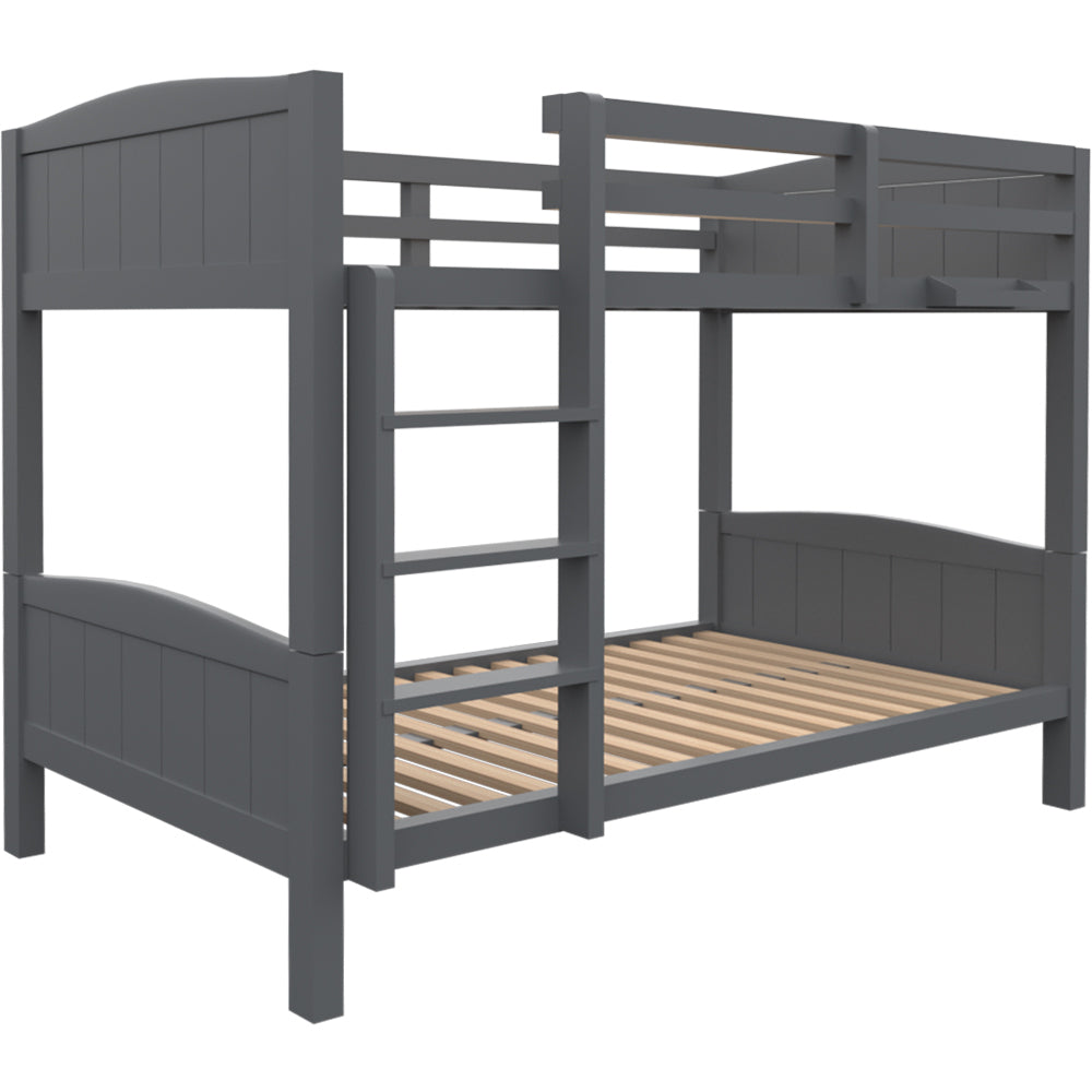 Single Size Slumber Bunk Bed Frame Wooden Kids Timber PIne Wood Loft Children Bedroom Furniture