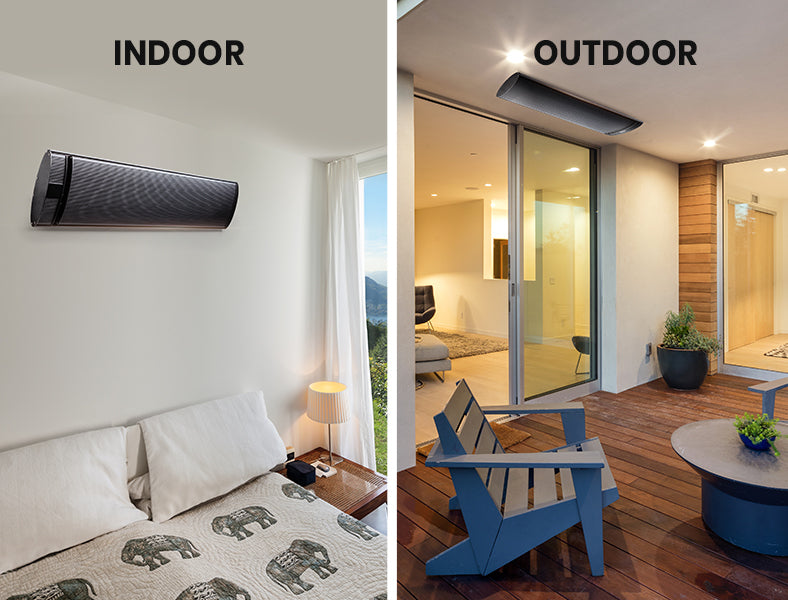 2 x BIO Outdoor Strip Radiant Heater Alfresco 3200W Ceiling Wall Mount Heating Bar