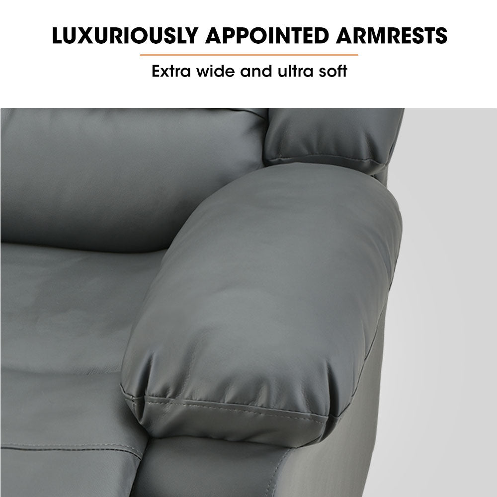 Luxury Recliner Chair, Grey