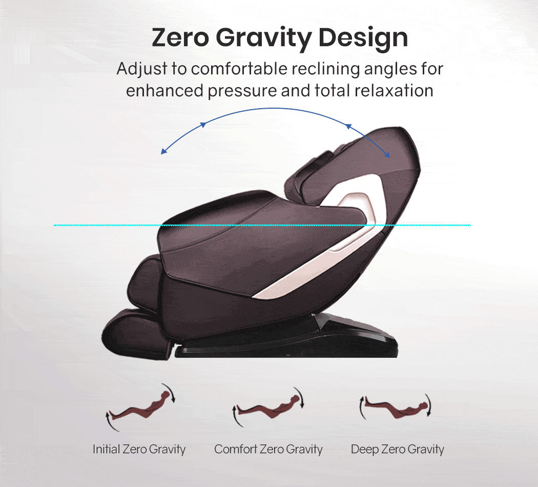 Electric Massage Chair Zero Gravity Heating Kneading Recliner Full Body Shiatsu Massager