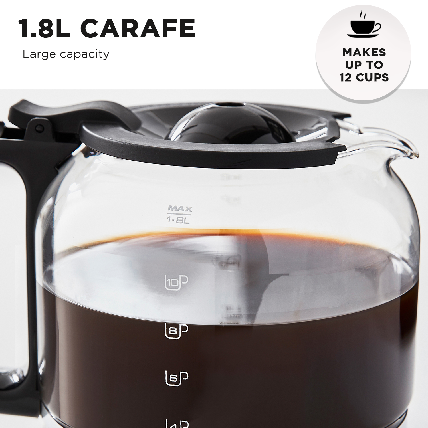 Verve Filtered Coffee Maker With Timer - Black