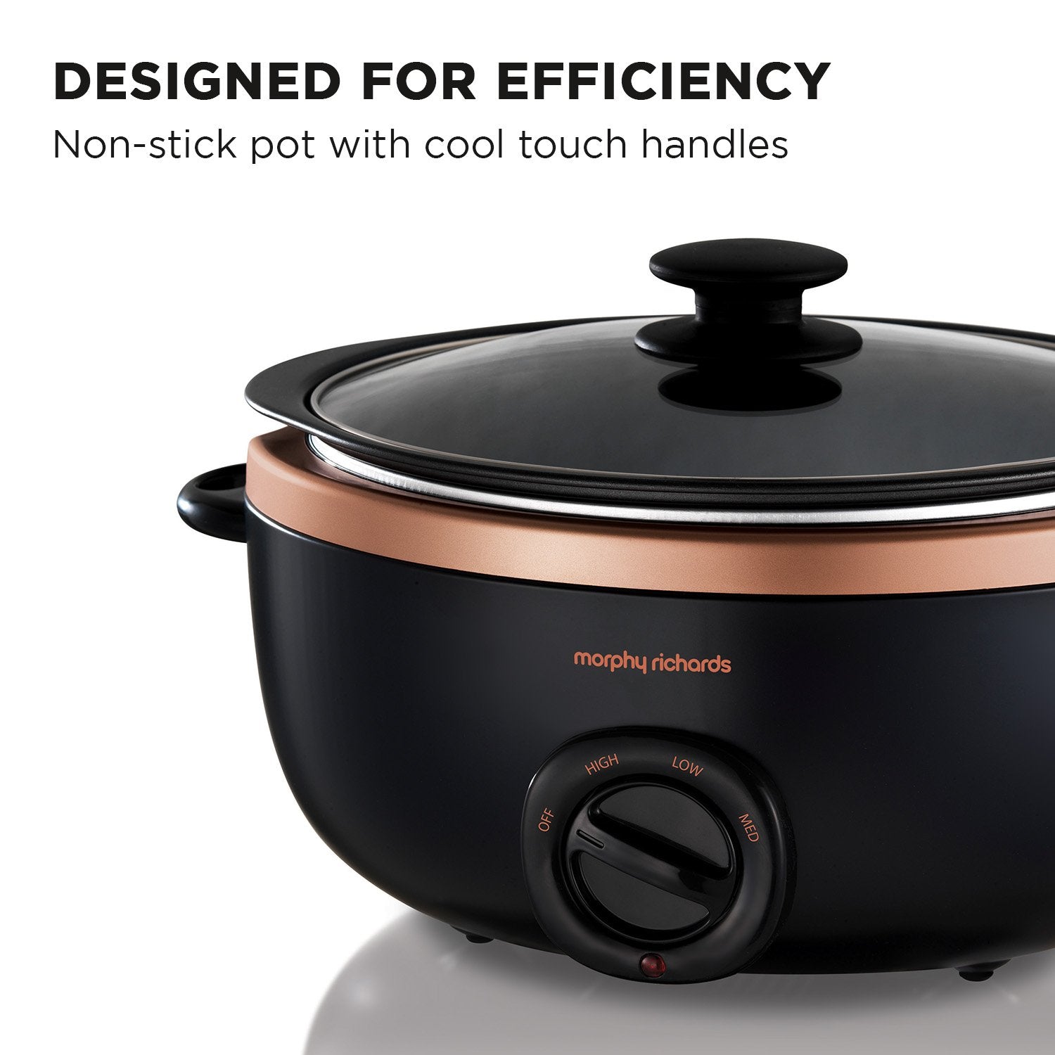 3.5l Sear & Stew Slow Cooker - Rose Gold