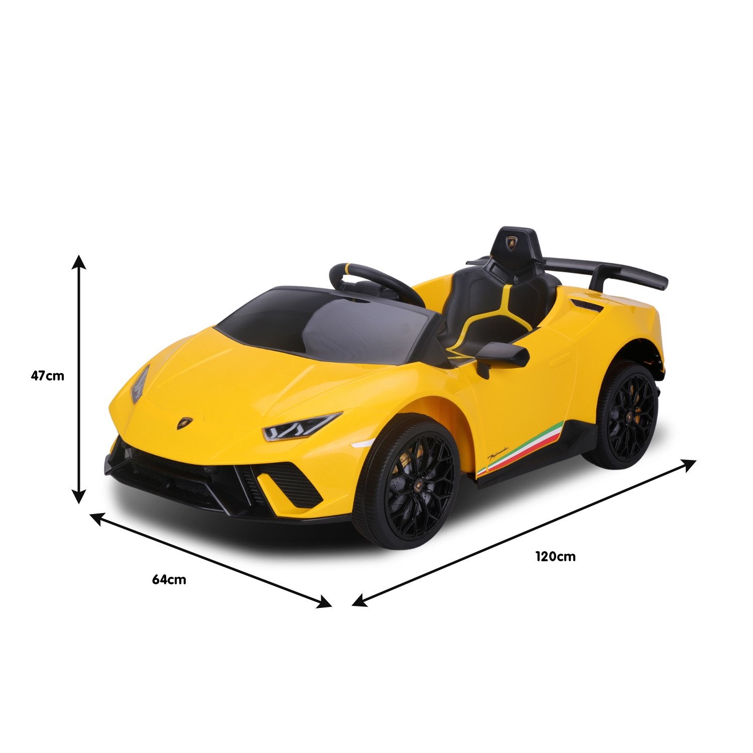 Kids Electric Ride On Car Remote Control - Yellow