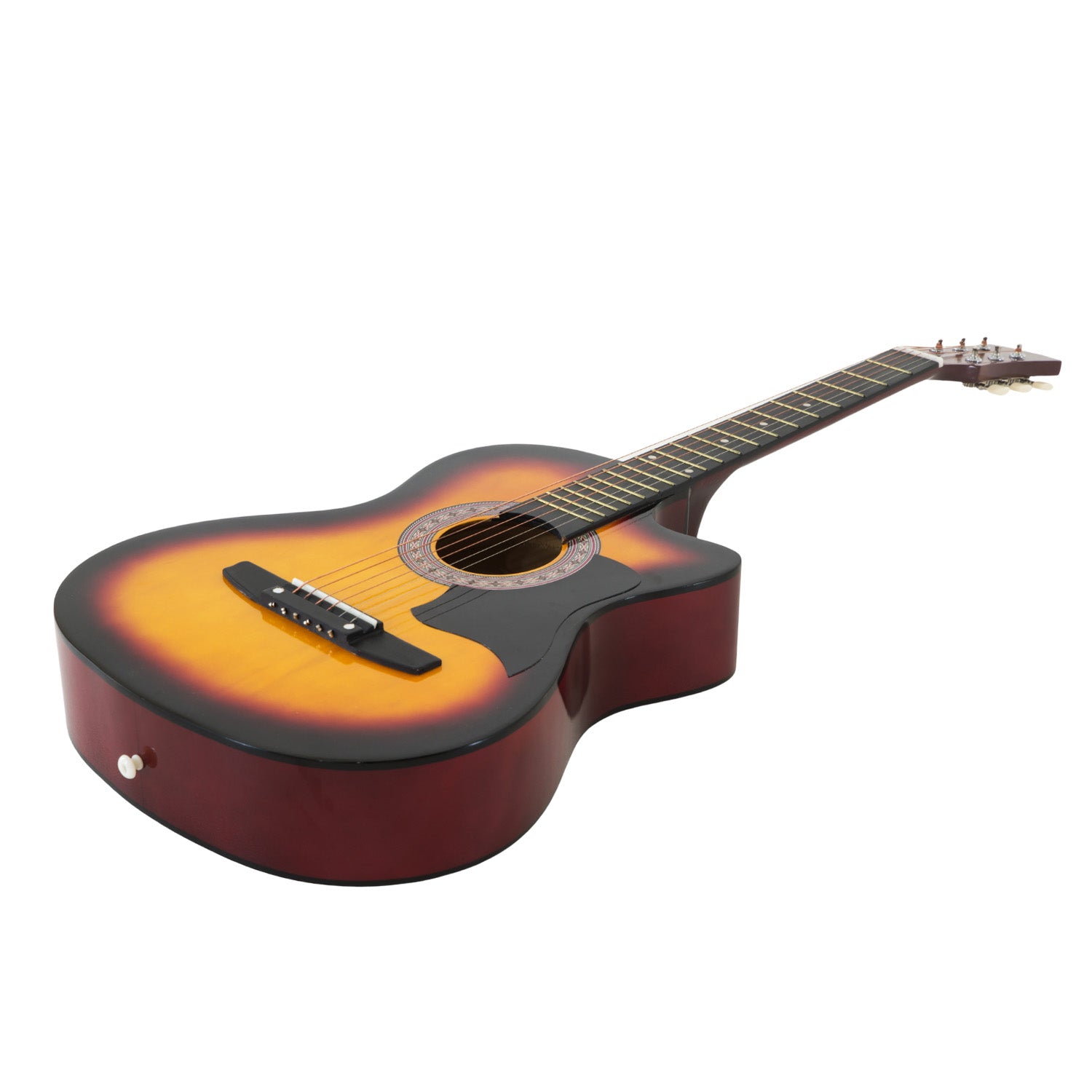 38in Pro Cutaway Acoustic Guitar with Bag Strings - Sun Burst