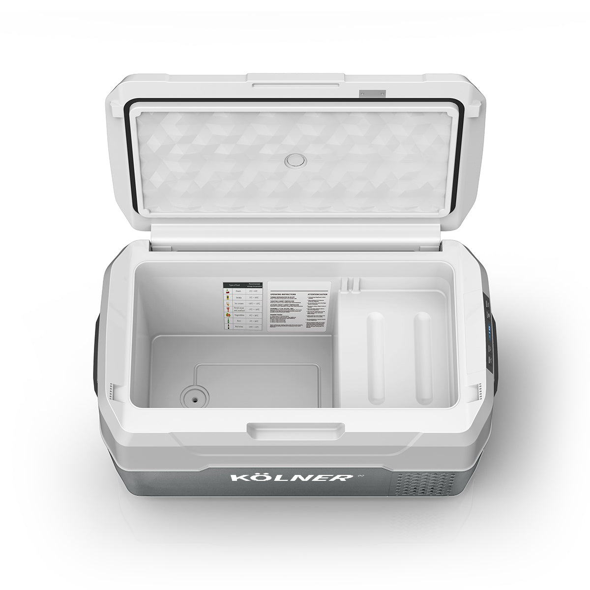 20l Fridge Freezer Cooler 12/24/240v Camping Portable Kolner Esky Refrigerator - Grey