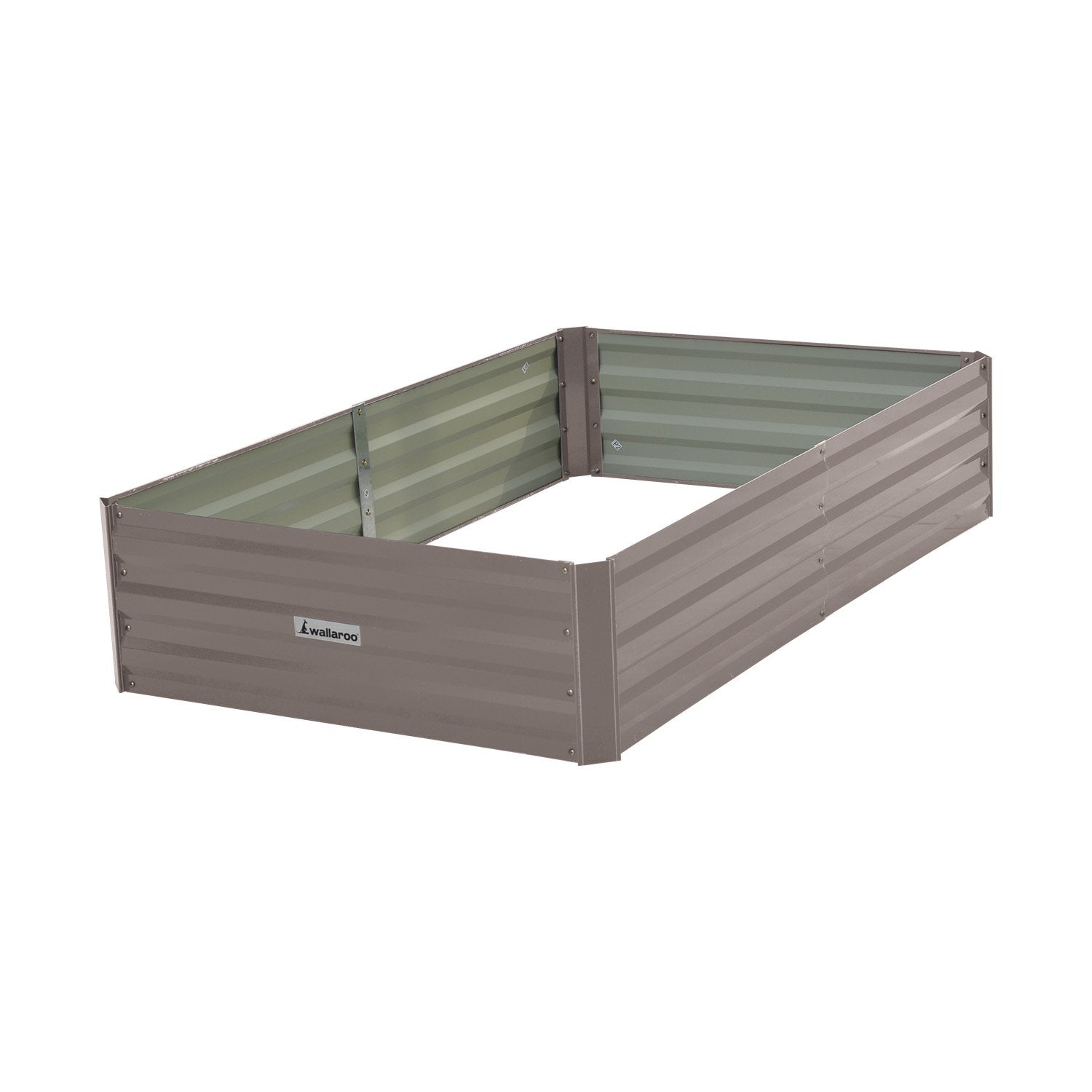 Wallaroo Garden Bed Galvanized Steel - Grey 150 x 90 x 30cm