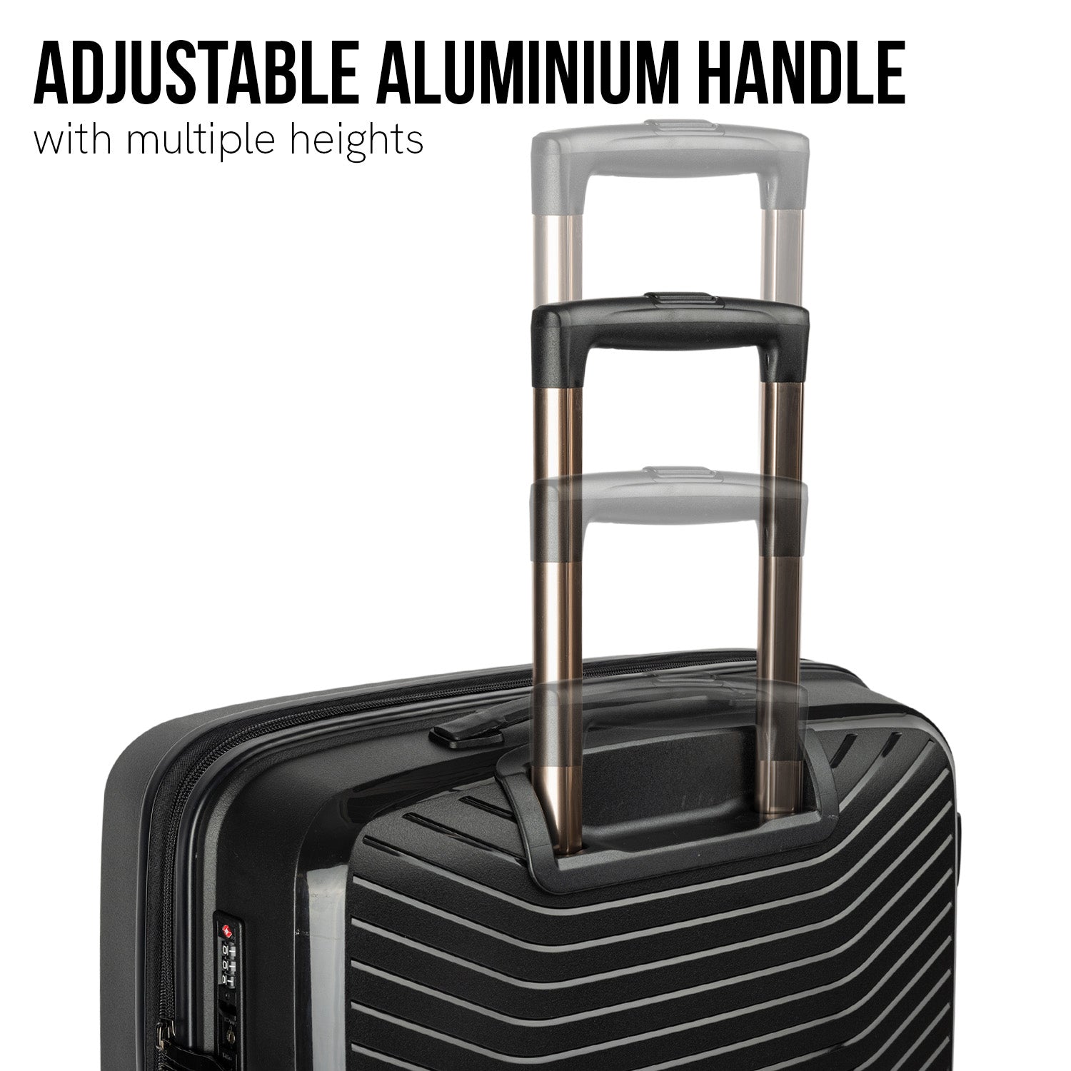 Astra 29in Lightweight Hard Shell Suitcase - Obsidian Black