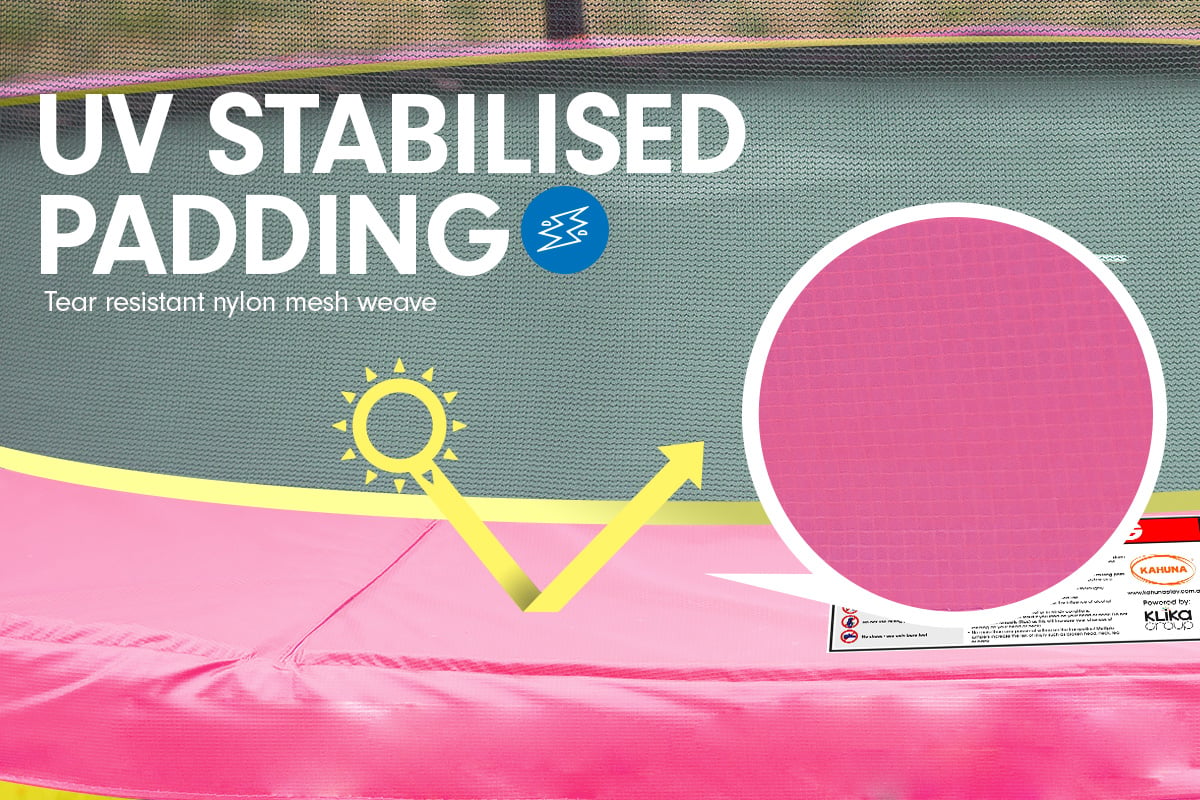 Kahuna Classic 6ft Outdoor Round Trampoline Safety Enclosure - Pink