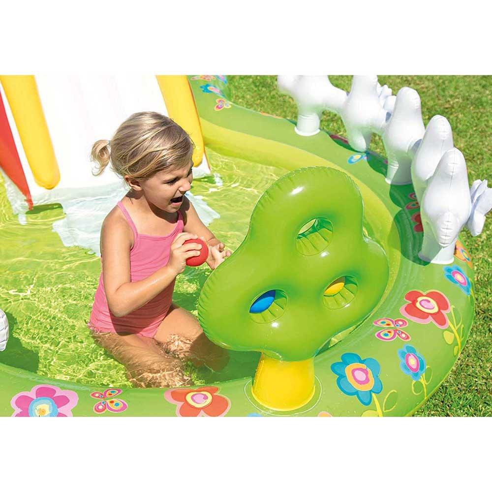 INTEX  Colorful Inflatable My Garden Water Filled Play Center with Slide 57154NP