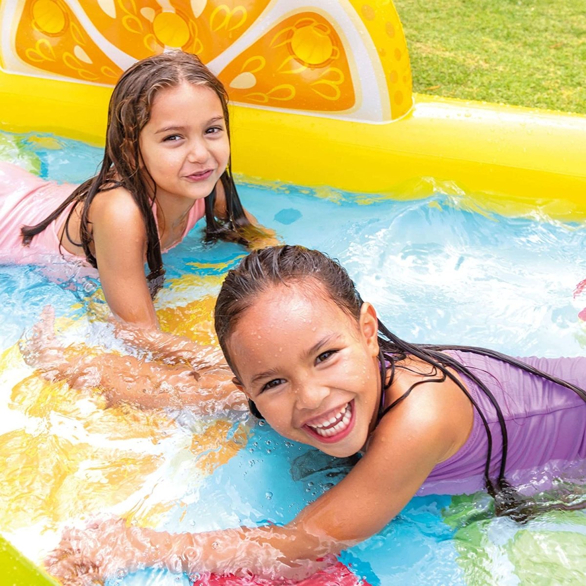 INTEX Fun'N Fruity Inflatable Play Centre Paddling Pool & Water Slide