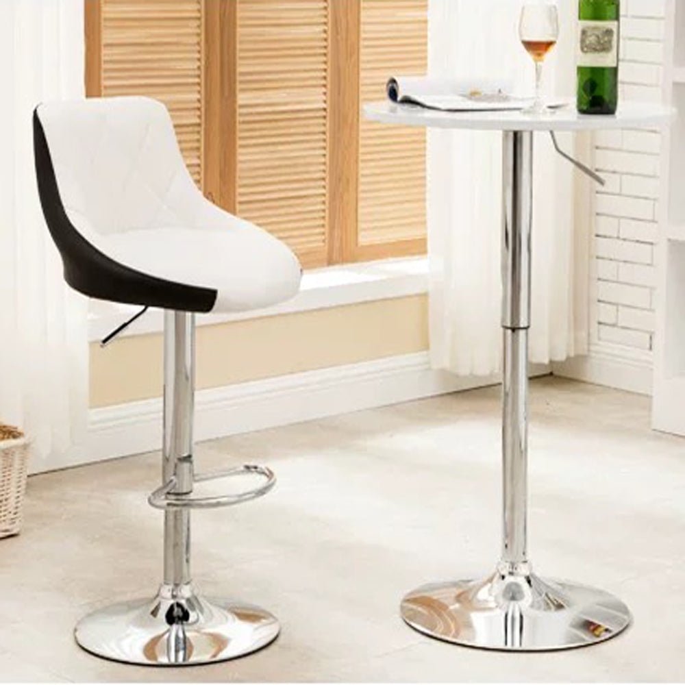 Bar Stools Kitchen Bar Stool Leather Barstools Swivel Gas Lift Counter Chairs x2