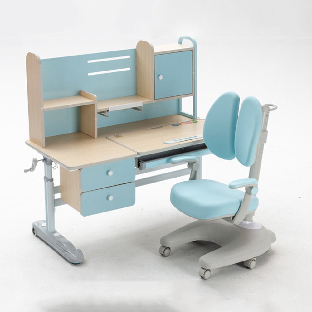 Height Adjustable Children Kids Ergonomic Study Desk Chair Set 120cm Pink AU