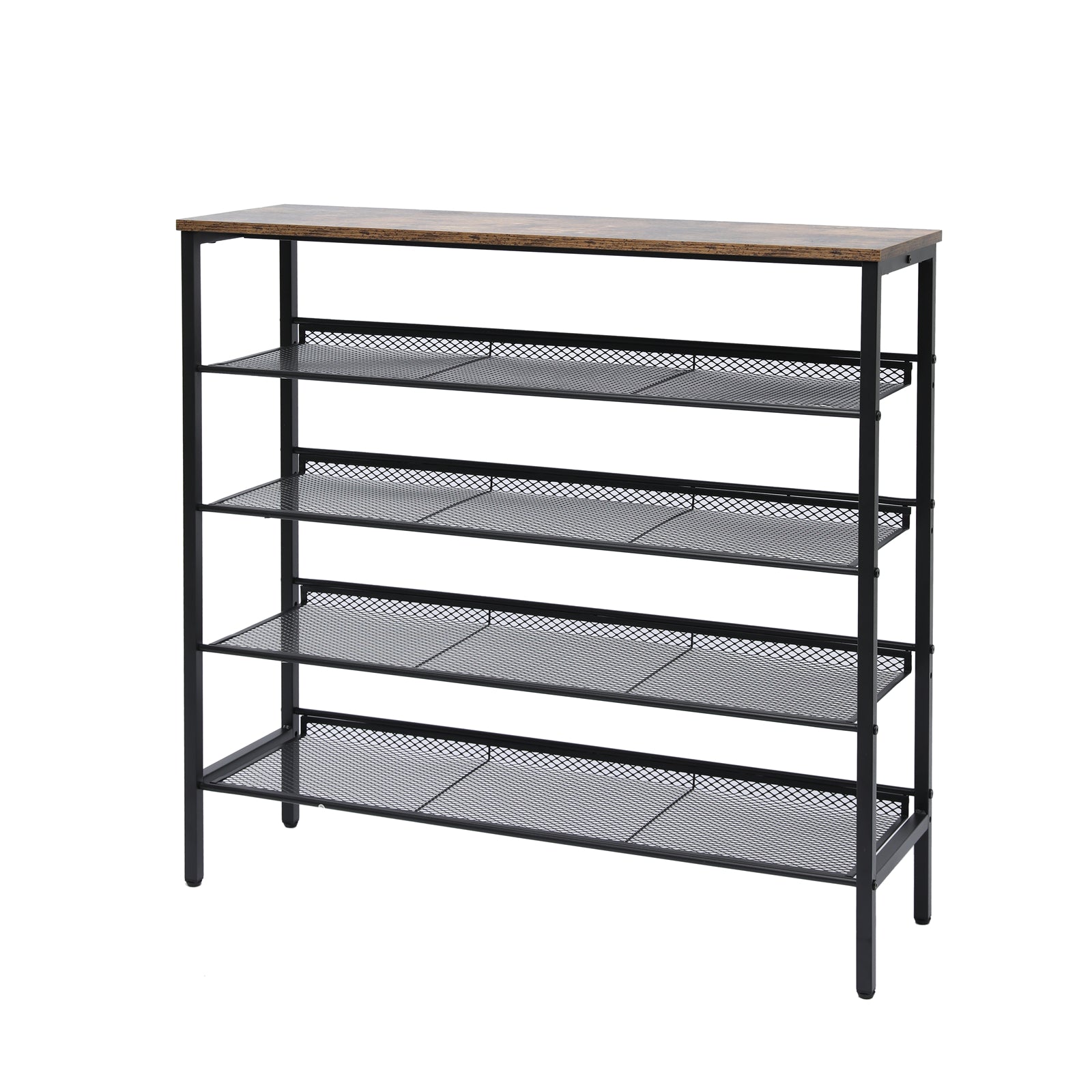 YES4HOMES 5-Tier Medium Shoe Rack Shelf Stand Flat & Slant Adjustable Storage Organizer