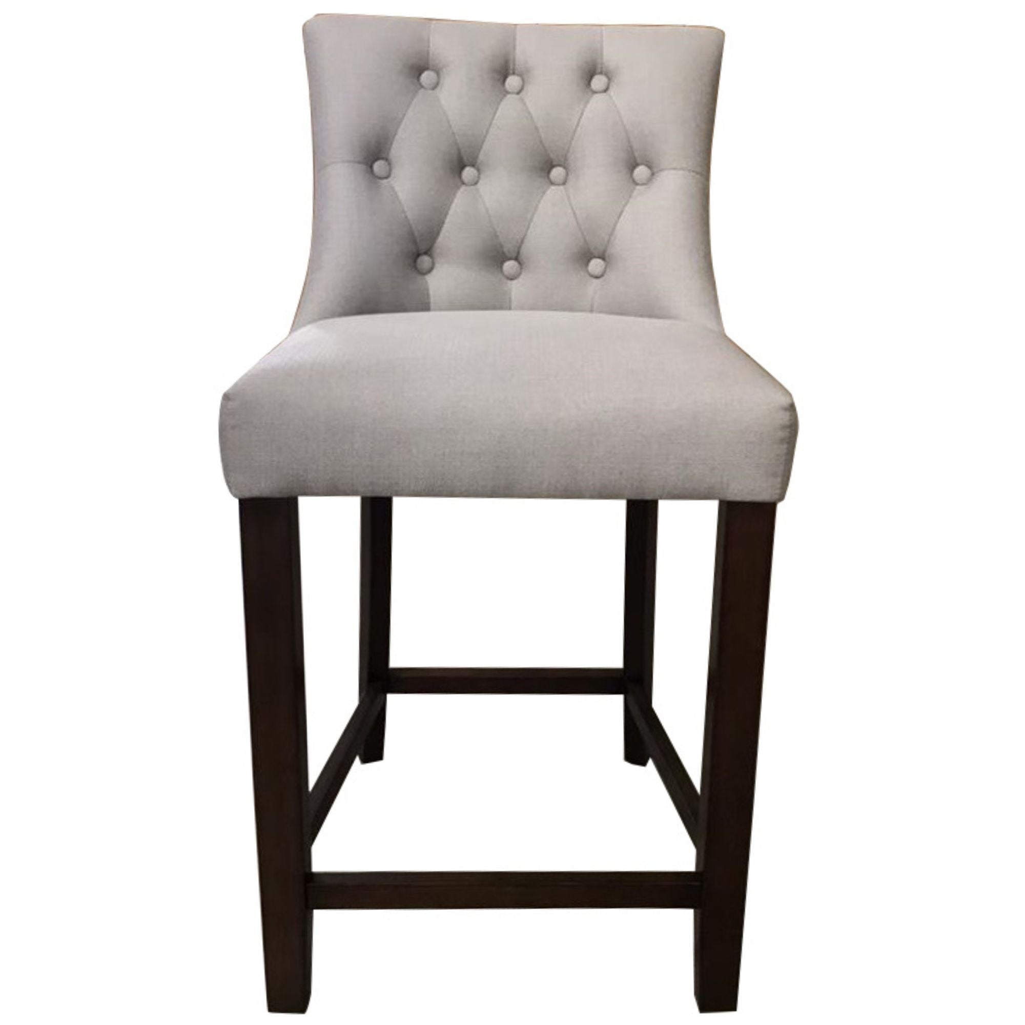 3pc High Fabric Dining Chair Bar Stool French Provincial Solid Timber