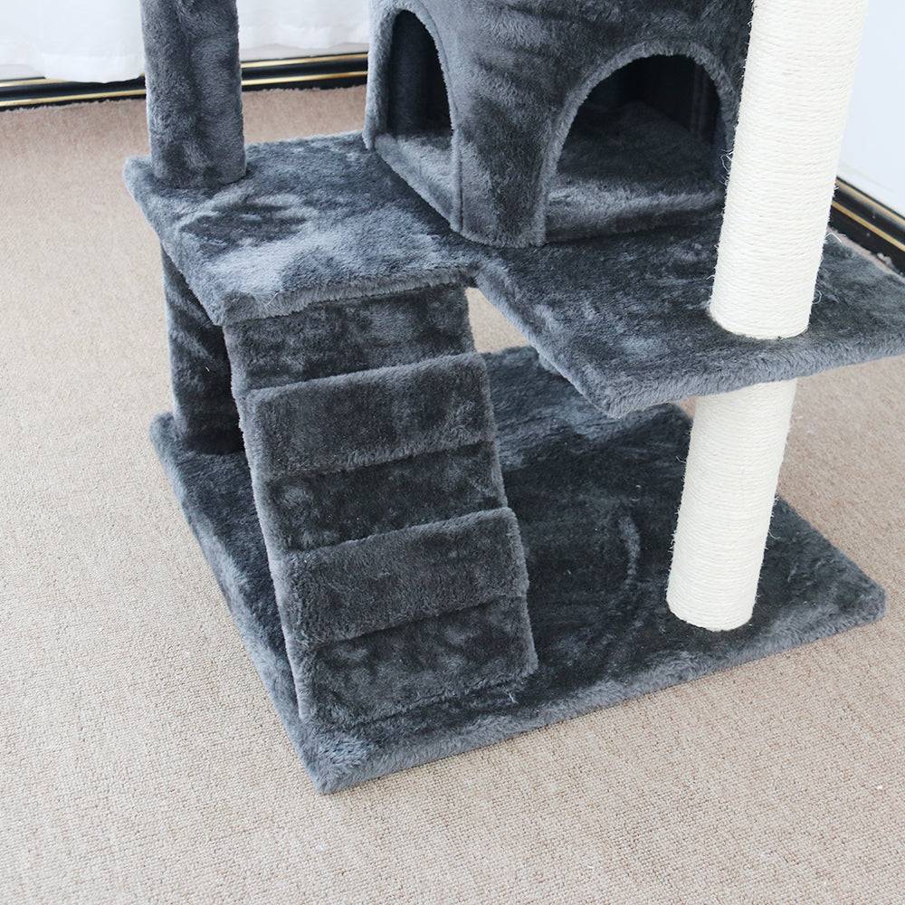 CATIO Chipboard Flannel Cat Scratching Tree - Abstract Deluxe 50x50x127cm