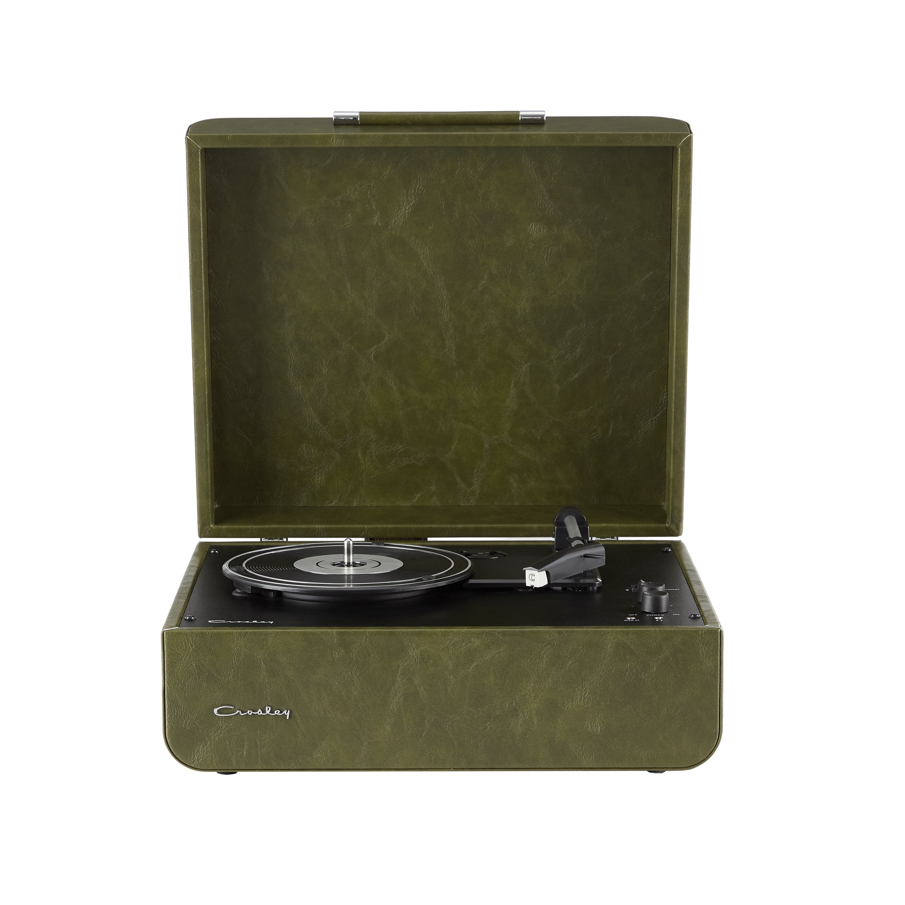 Crosley Mercury Turntable - Green + Bundled Majority D40 Bluetooth Speakers - Black
