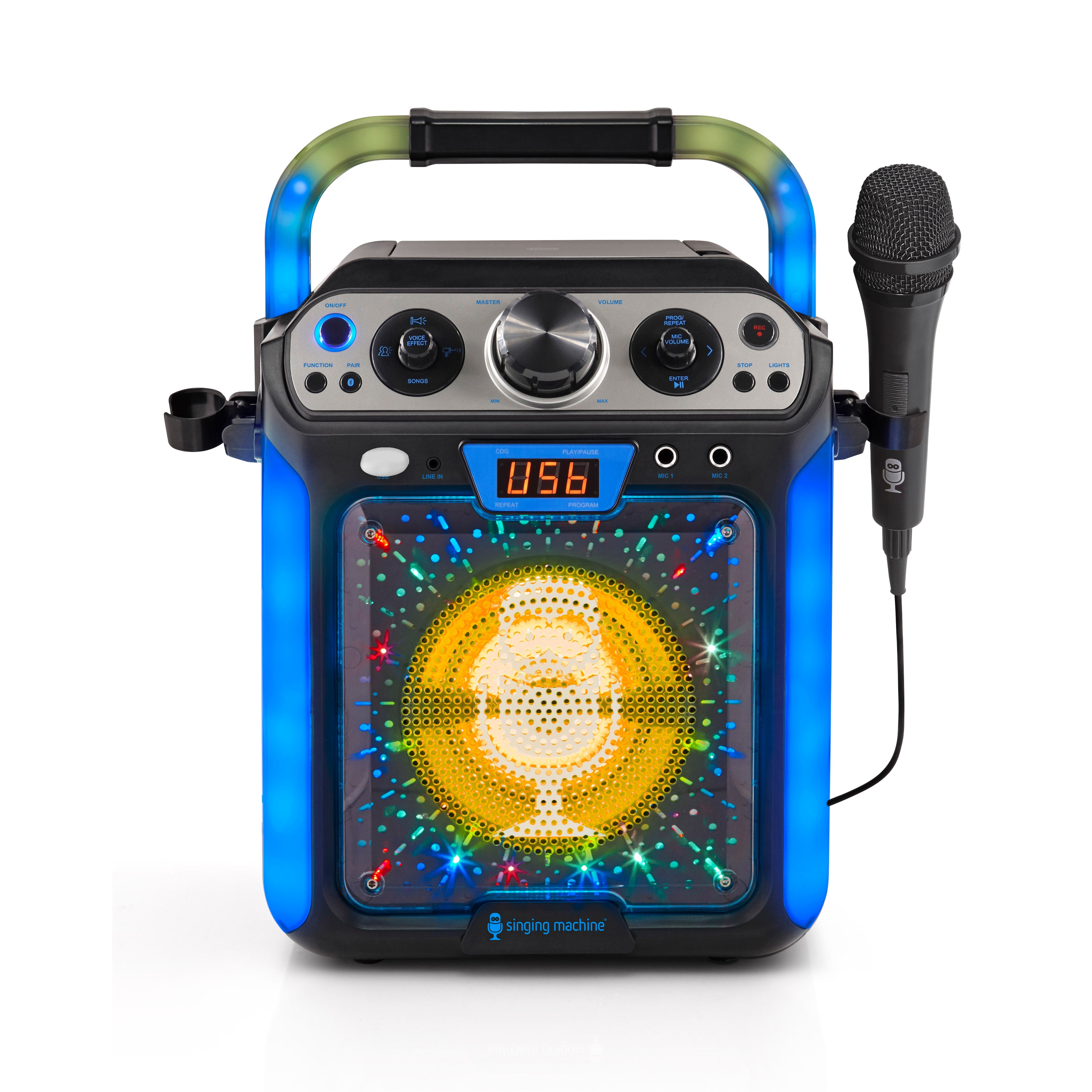 Singing Machine Groove Cube Hype Bluetooth Karaoke Machine