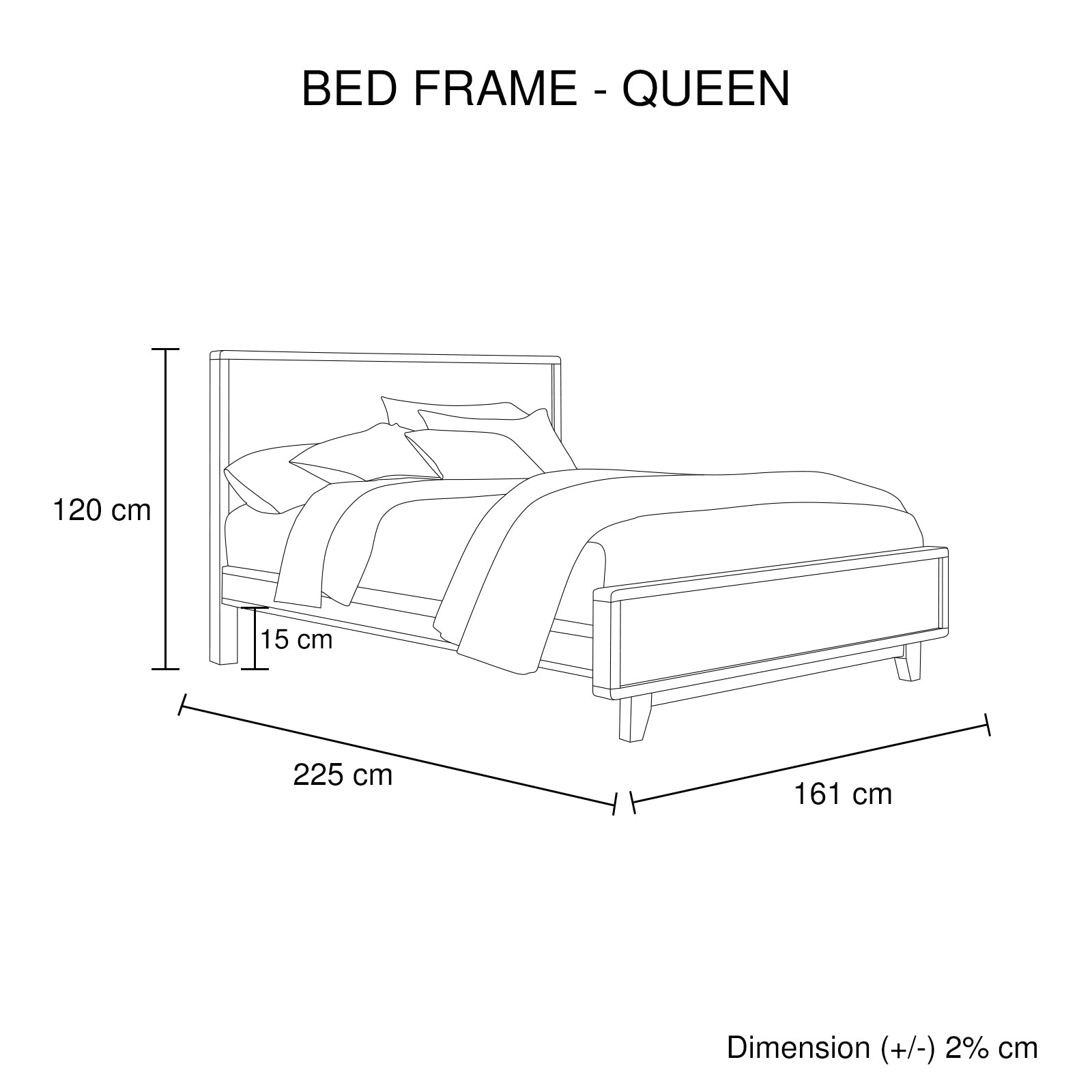 4 Pieces Queen Size Bedroom Suite in Solid Wood Antique Design