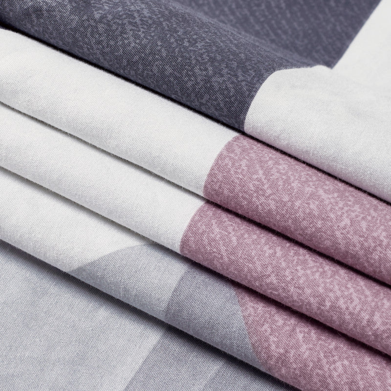 100% cotton reversible quilt cover set-king size