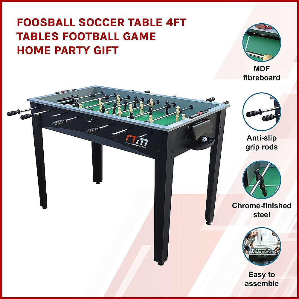 Foosball Soccer Table 4FT